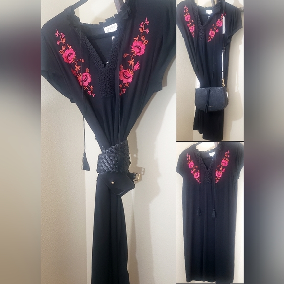 NWT Soft and simple black dress - Picture 2 of 5